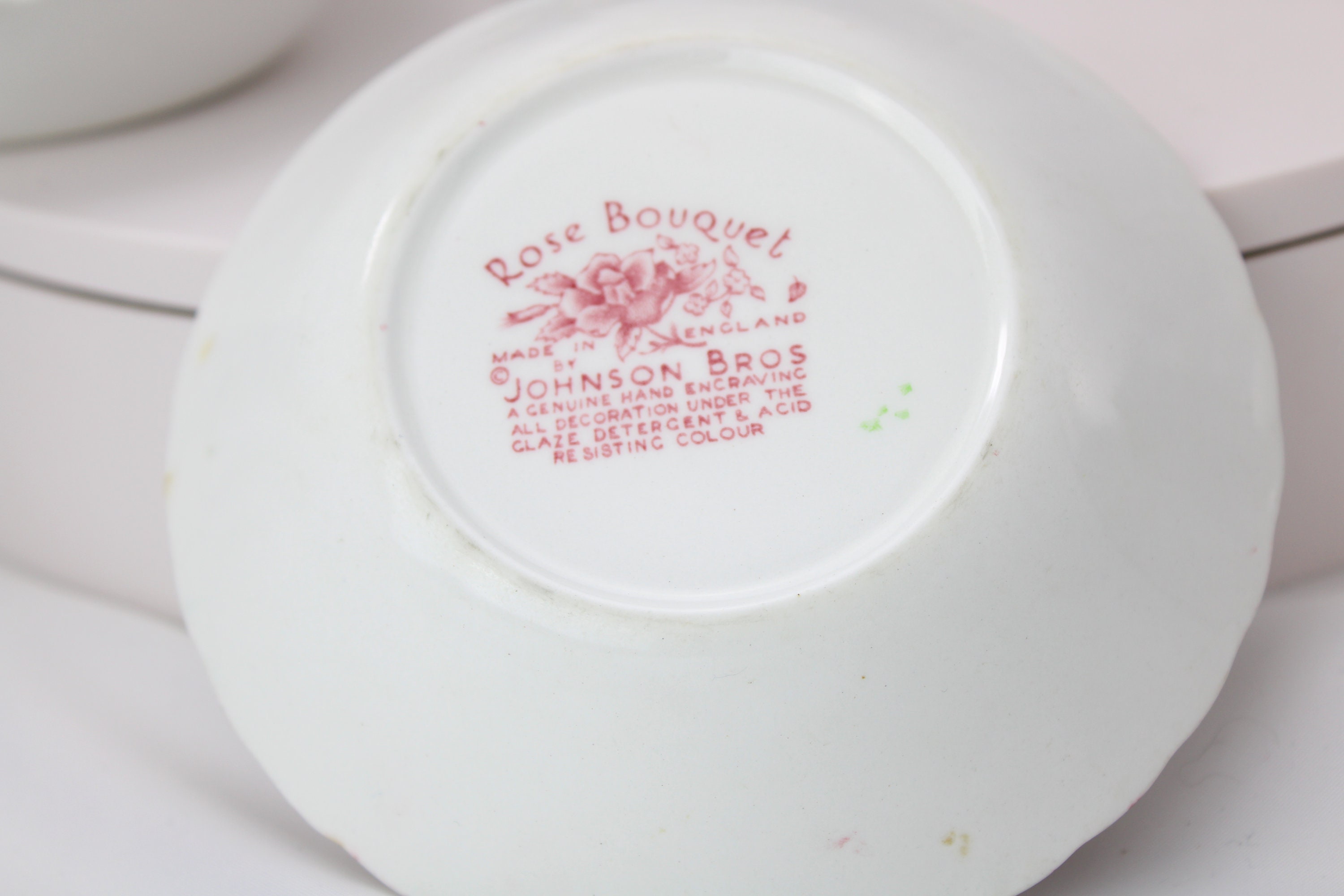 Vintage Johnson Brothers Rose Bouquet Bowls - Set of 5 - Etsy