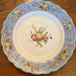 Vintage Grindley England Dinner Plate: Royal Petal Ironstone, Cottagecore Decor