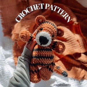 Tripp the Tiger Crochet pattern | crochet pattern | crochet tiger pattern | tiger pattern | no sew crochet pattern | no sew