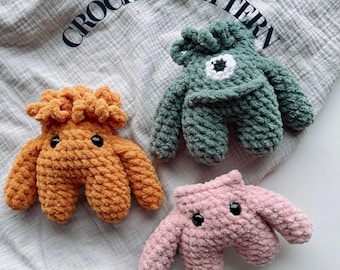 Malcolm monster crochet pattern - no sew pattern | monster pattern | Malcolm monster | monster | no sew crochet pattern