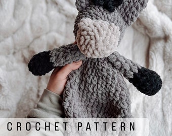 Dominic the donkey - Crochet pattern, donkey crochet pattern, donkey, donkey pattern