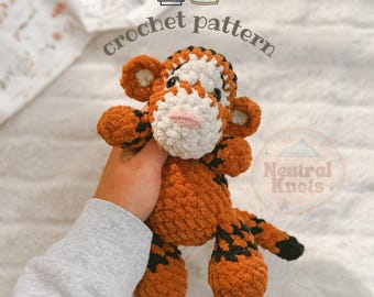Häkelanleitung für einen Mini-Tiger als Plüschtier – PDF-Anleitung in Englisch (US-amerikanische Häkelbegriffe) – The Honey Bunch