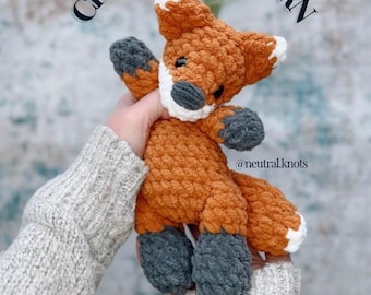 Mini Ferguson fox plushie pattern - no sew pattern | fox pattern | fox | crochet fox pattern