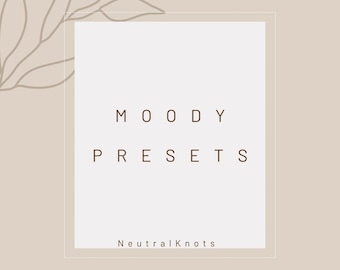 MOODY presets - presets, moody presets, moody