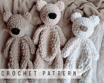 Jr. Bear the Bear Snuggler - Crochet pattern, bear pattern, crochet bear pattern