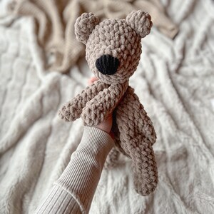 Jr. Bear the Bear Snuggler Crochet pattern, bear pattern, crochet bear pattern zdjęcie 3