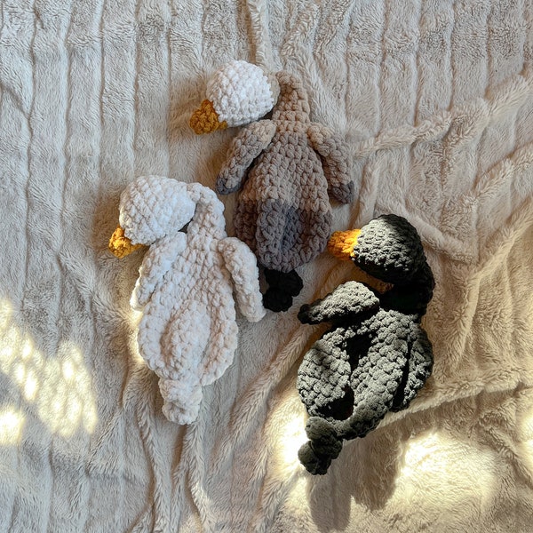 READY TO SHIP -  Crochet blanket body goose, crochet goose, goose, toy, gift