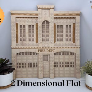 G Scale Model Two-Dimensional Fire Department Kit, detachable face with lights