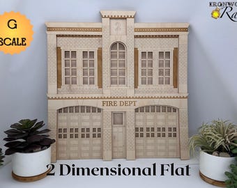 G Scale Model Two-Dimensional Fire Department Kit, detachable face with lights