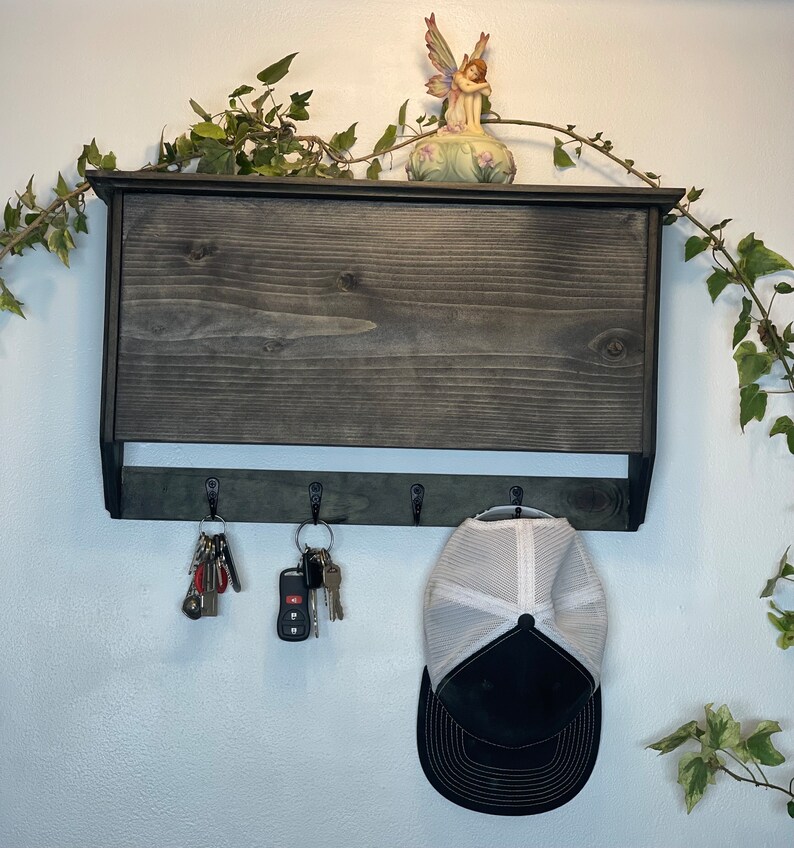 Coat/Key Rack (RFID Locking, Hidden Storage)