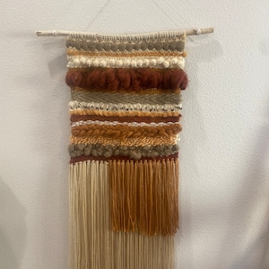 Fall inspired wall weaving boho wall decor