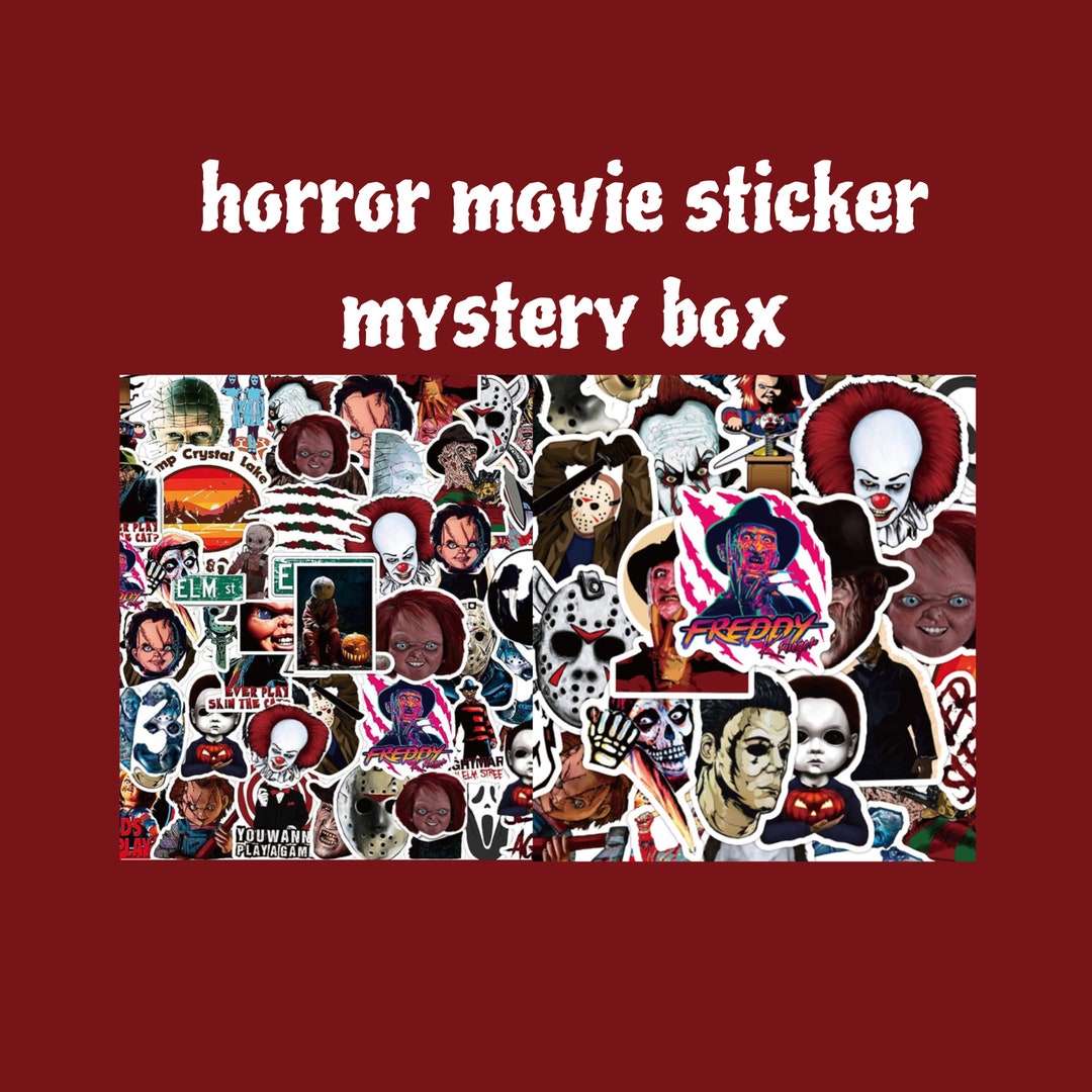 Horror Movie Stickers Mystery Box Etsy