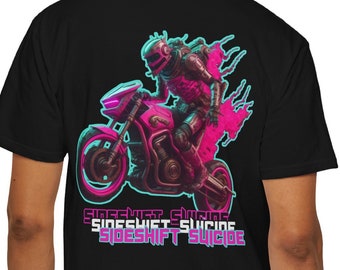 SideShiftSui TTC5// Comfort Colors 1717 Tee // Motorcycle Tee // Oversized Tee // Motorcycle Art // Gift // Graphic Tee