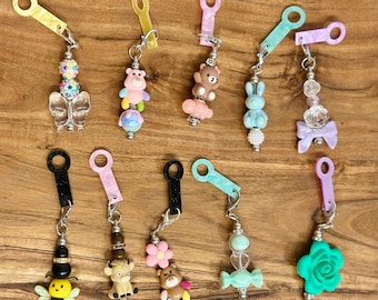 Beaded Straw Charms- 10 piece custom - Jamica