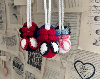 Spider-Man Car Hanger Crochet Amigurumi