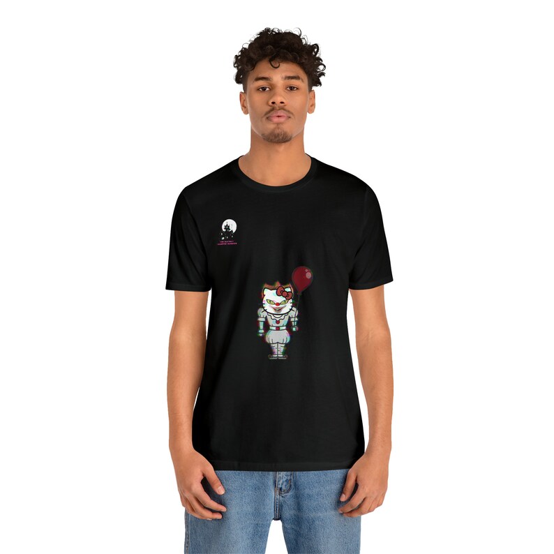 PENNYWISE Horror Hello Kitty T-Shirt! Von TheSlayBoyHauntedMansion Bild 4
