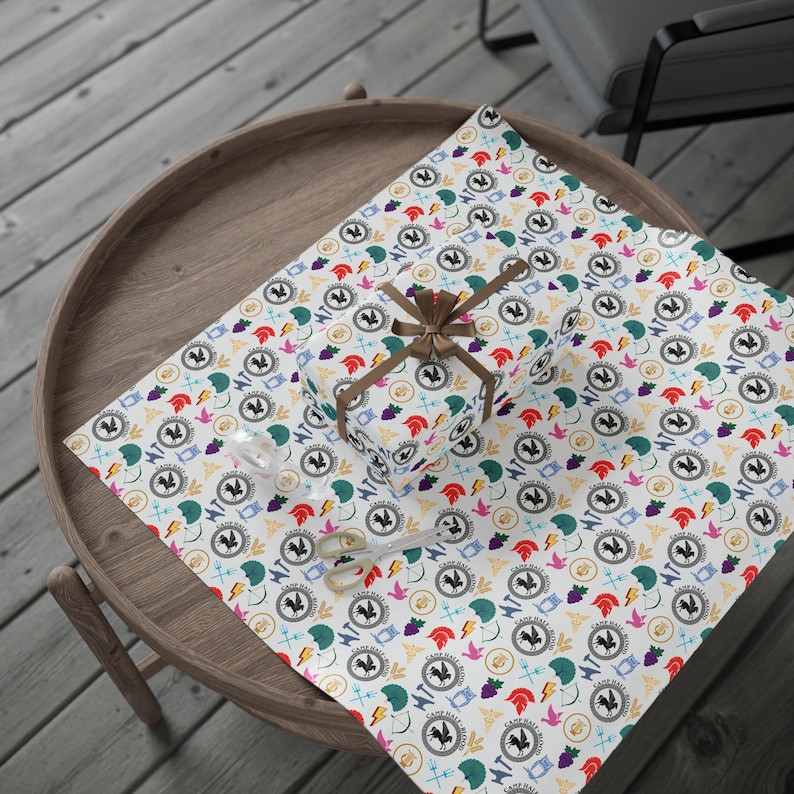 Percy Jackson Camp Half-Blood Gods Inspired Gift Wrap Papers image 3