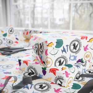 Percy Jackson Camp Half-Blood Gods Inspired Gift Wrap Papers image 1