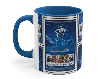Neverending Story Accent Coffee Mug, 11oz 80s children's film fantasy movie