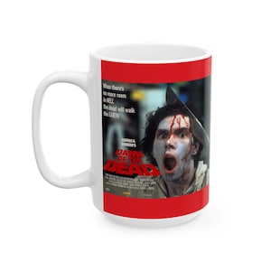 Taza de cerámica de 453 ml para amantes de la película Dawn Zombie / Regalo de película de terror / Taza de café única / Decoración de Halloween / Mercancía para cinéfilos / 453 ml