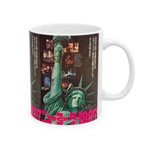11oz. Escape NY  movie Statue of Liberty Vintage Mug | Retro Coffee Cup | Gift for New Yorkers & Travelers | Home/Office Decor |
