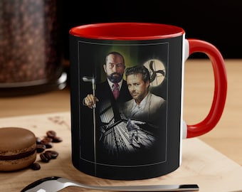 11 onzas. Angel Heart espeluznante película del diablo Alan Parker Robert Deniro demonios película de terror de los 80 Accent Coffee Mug, 11oz