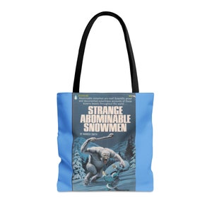 Bigfoot yeti Copy of Tote Bag (AOP) snowman Bigfoot yeti bag