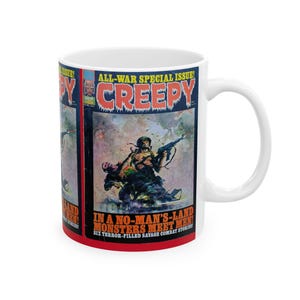 15oz. Vintage Horror Magazine Ceramic Mug | Creepy Collection | Gift for Horror Fans, Halloween Decor, Coffee Lover, Unique Collector&#39;s Item