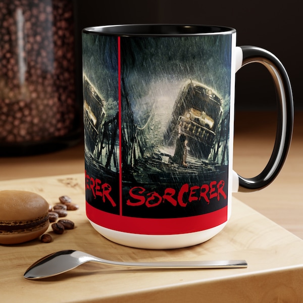Sorcerer action film drama William Friedkin film Roy Schneider  Two-Tone Coffee Mugs, 15oz