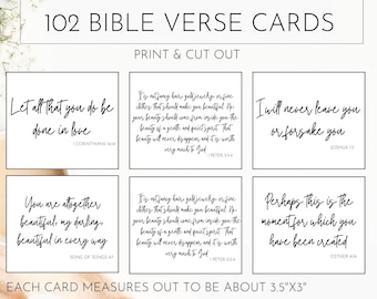 Versets bibliques inspirants | Écriture du tableau de prière (téléchargement numérique)