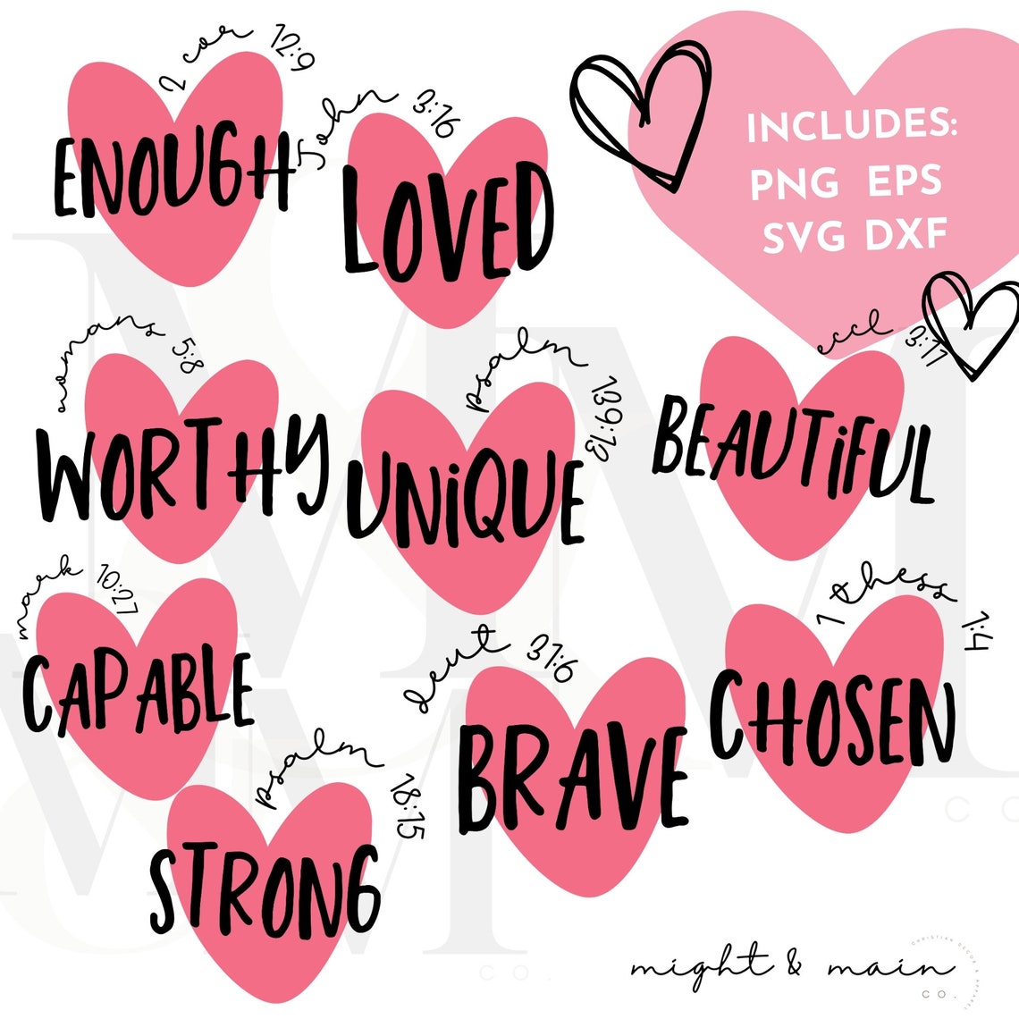 Christian Valentine SVG Christian SVG Bundle Bible Verse Svg Valentine Bible Verse Png
