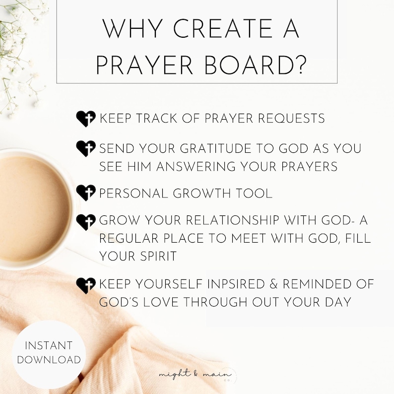 prayer board kit, christian collage, vision board, prayer kit, scripture, bible verses, prayer board, boho christian, inspirational bible verse, bible art