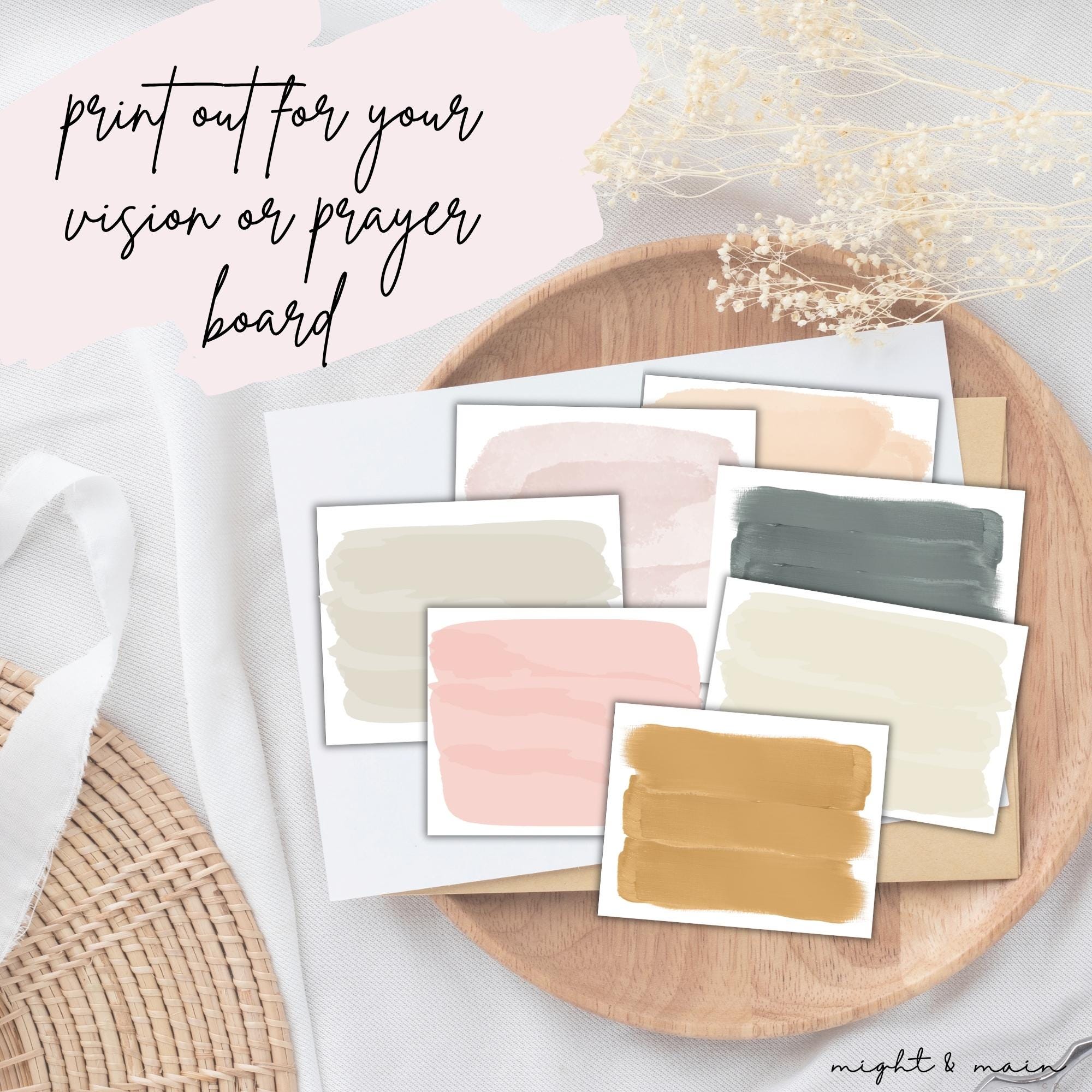 Blanck Scripture Blank Bible Verse Cards Printable | Prayer Cards Template | Scripture ...
