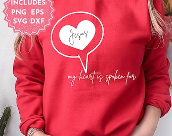 Heart for Jesus SVG, Christian Valentine, Love Like Jesus (Digital Download)