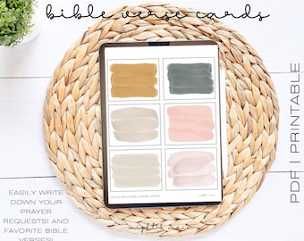 空白の聖句カード（印刷可能）｜祈りのカードテンプレート｜聖句カード｜祈りのボードキット｜クリスチャンジャーナルカード｜信仰に関する印刷物
