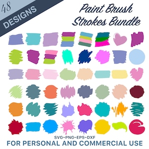48 Designs Pinselstrich svg, Bundle Hand gezeichnet, Pinselstrich svg png, Schlüsselanhänger svg, Splatter svg, Pinsel svg png, Hintergrund svg