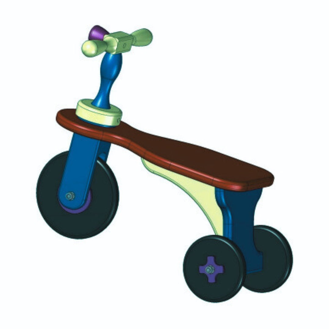 Children's Walker Tricycle Plan Toddlers Balance Bike Etsy