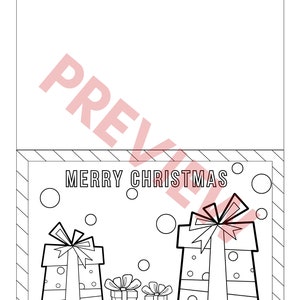 Christmas Colorable Cards Printable for Kids Prek Etsy Christmas Colorable Cards Printable for Kids Prek Etsy
