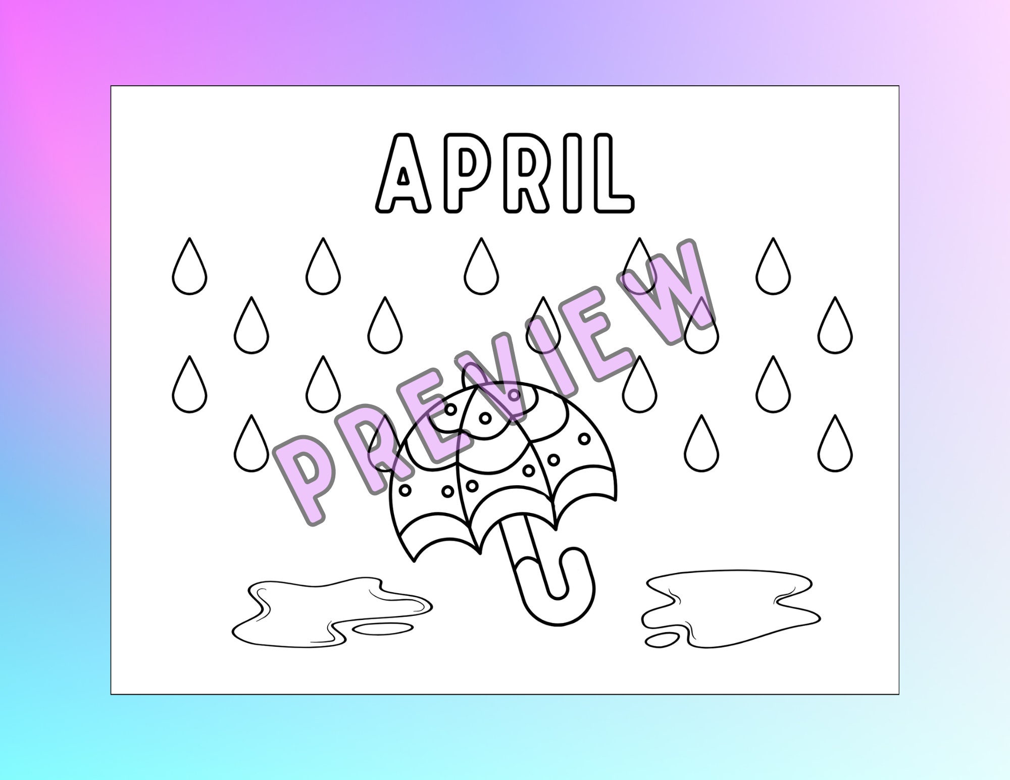 Printable Calendar For Kids 2024 Calendar For Kids Colorable Etsy Printable Calendar For Kids 2024 Calendar For Kids Colorable Etsy