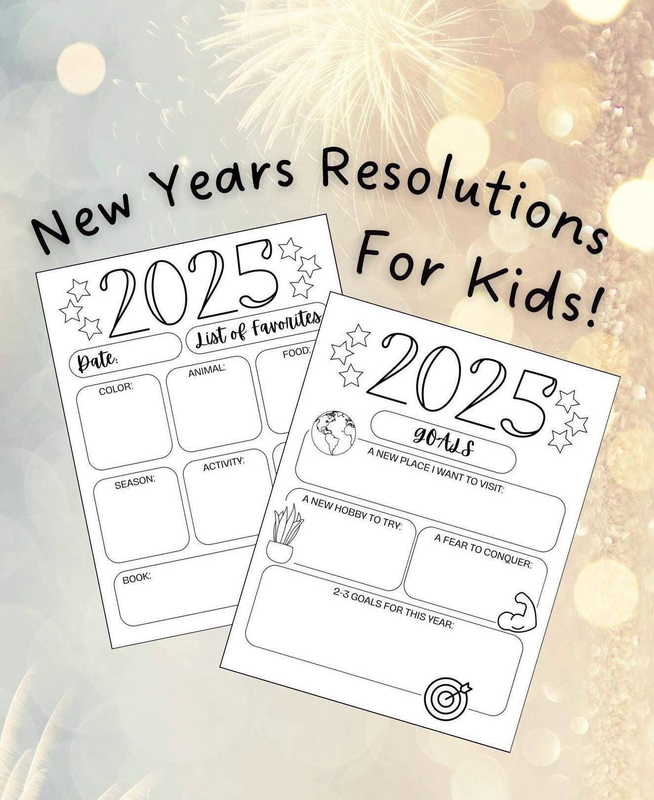 New Years Resolution Printable Activity for Kids, New Years Activity Sheet, Coloring, Fun New Years Worksheet, Kids Goal Setting, 2025 - Etsy new-years-resolution-printable-activity-for-kids-new-years-activity-sheet-coloring-fun-new-years-worksheet-kids-goal-setting-2025-etsy