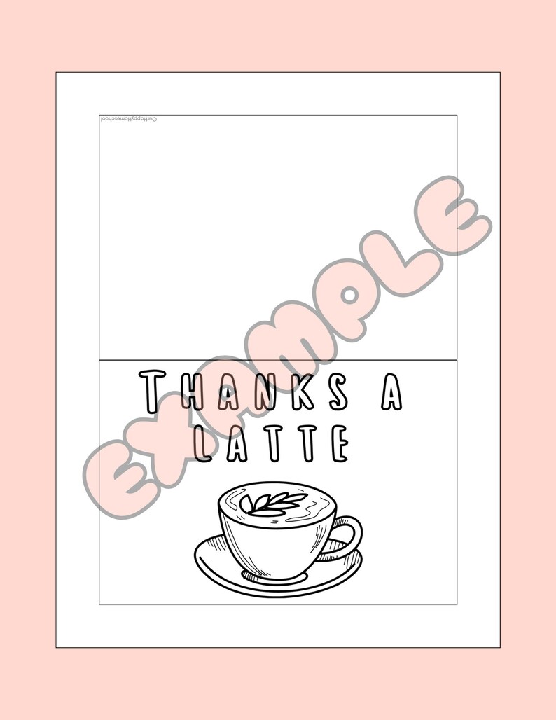 Kids Thank You Notes Printable Kids Thank You Cards Color Your Own ...