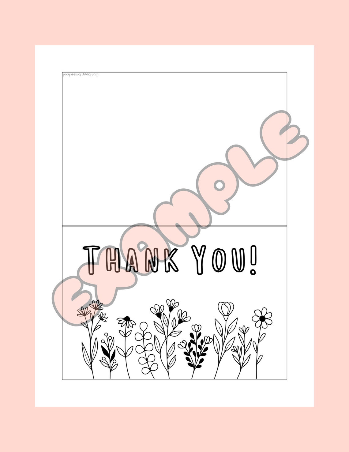 Kids Thank You Notes Printable Kids Thank You Cards Color Your Own