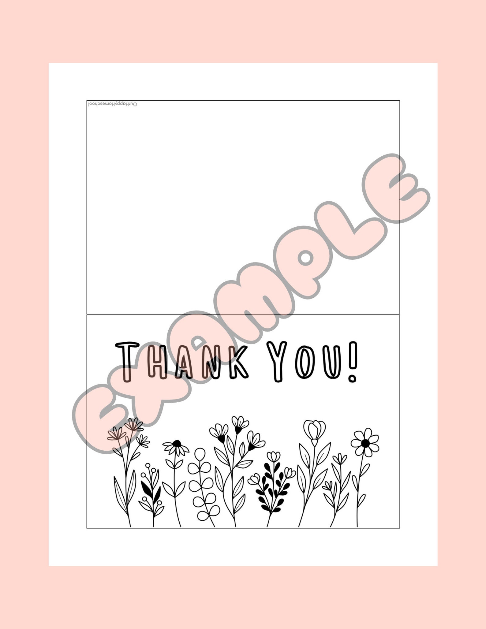 Kids Thank You Notes Printable Kids Thank You Cards Color Your Own ...