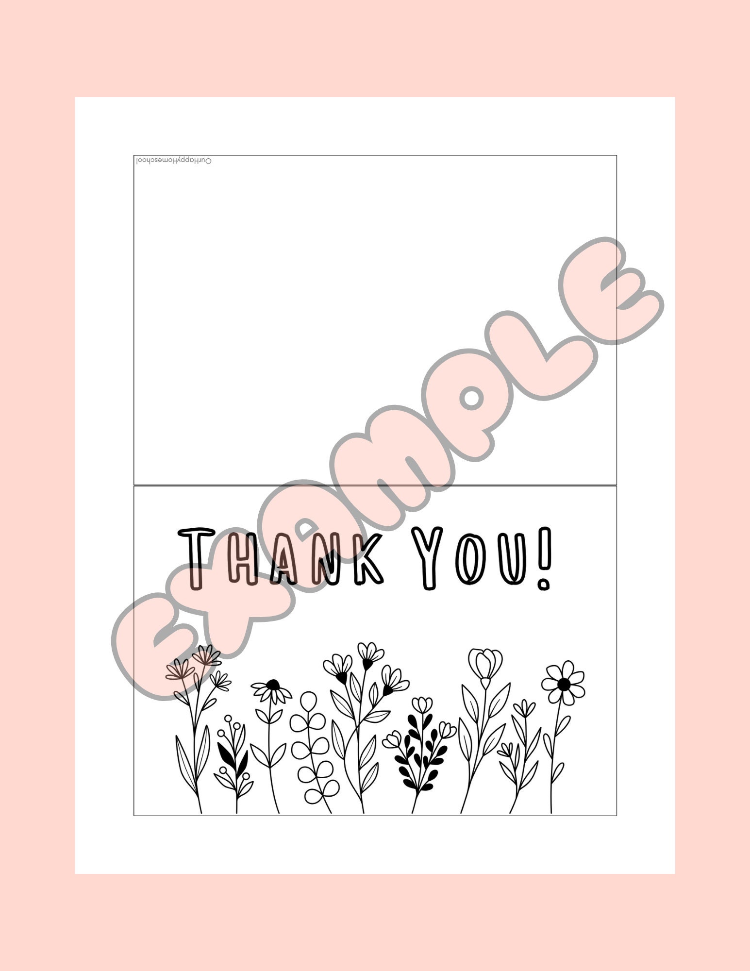 Kids Thank You Notes Printable Kids Thank You Cards Color Your Own ...