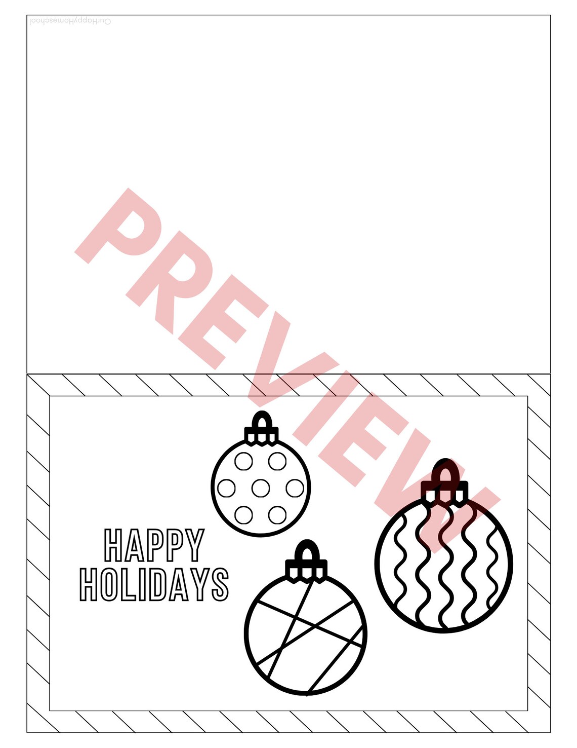 Christmas Colorable Cards Printable for Kids Prek - Etsy