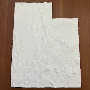 3D Printed Topographic Map of Utah