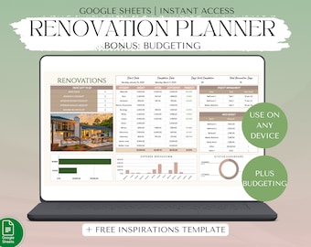 Pianificatore di progetti di ristrutturazione, Pianificatore di progetti di interni, Budget di ristrutturazione, Modello di miglioramento della casa, Modello di ristrutturazione, Reno Temp