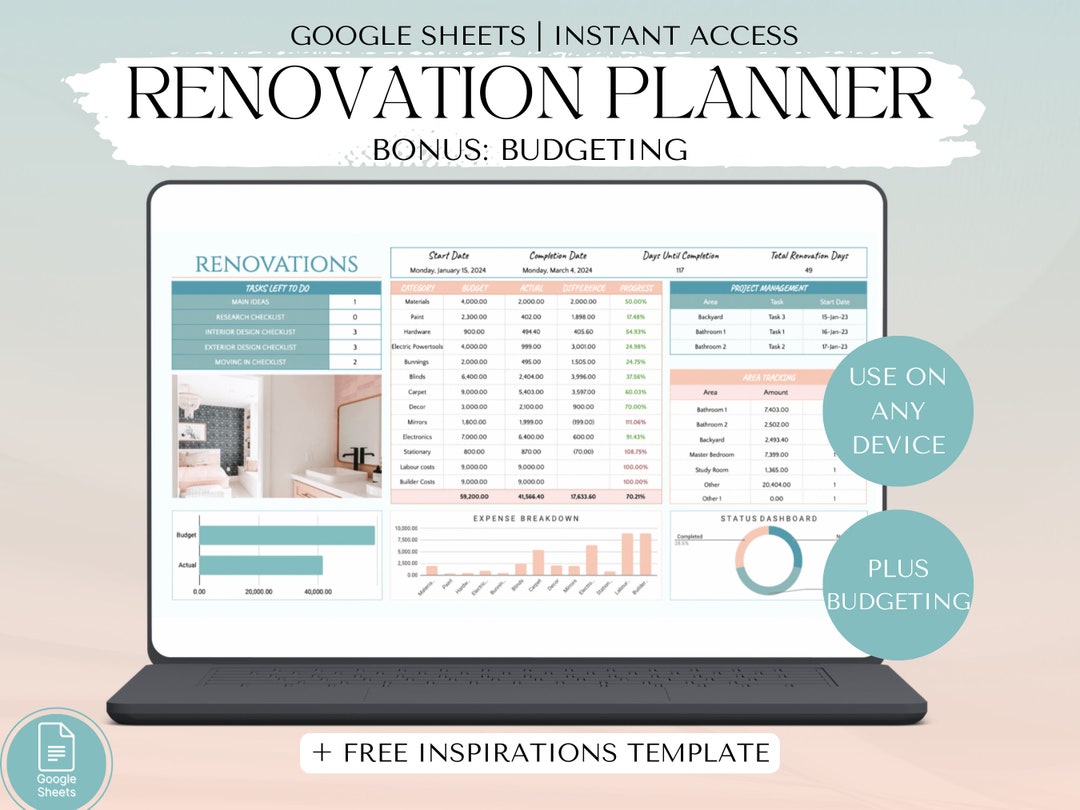 Ultimate Renovations Project Planner, Interior Designs Planner ...