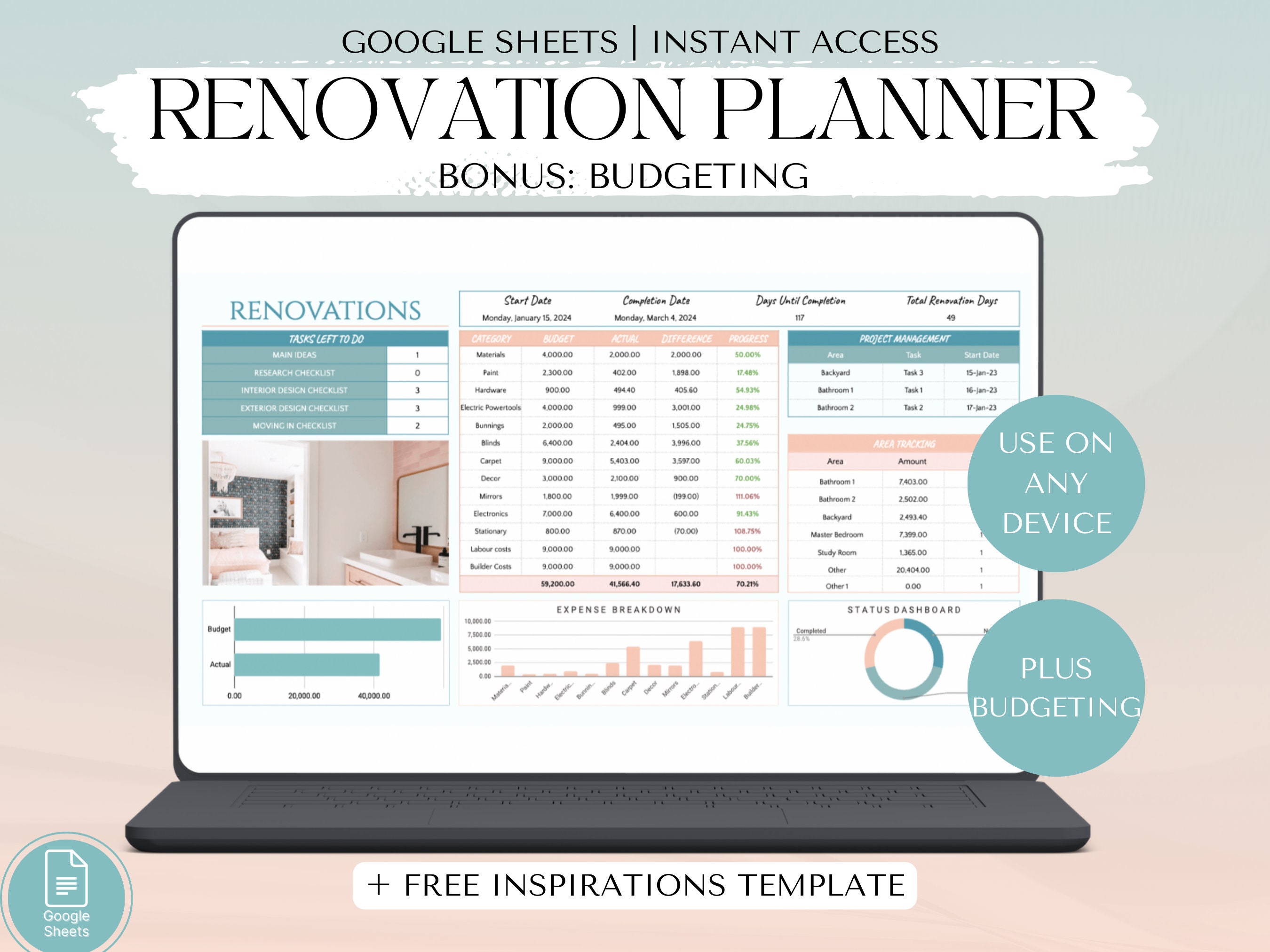 Ultimate Renovations Project Planner, Interior Designs Planner ...