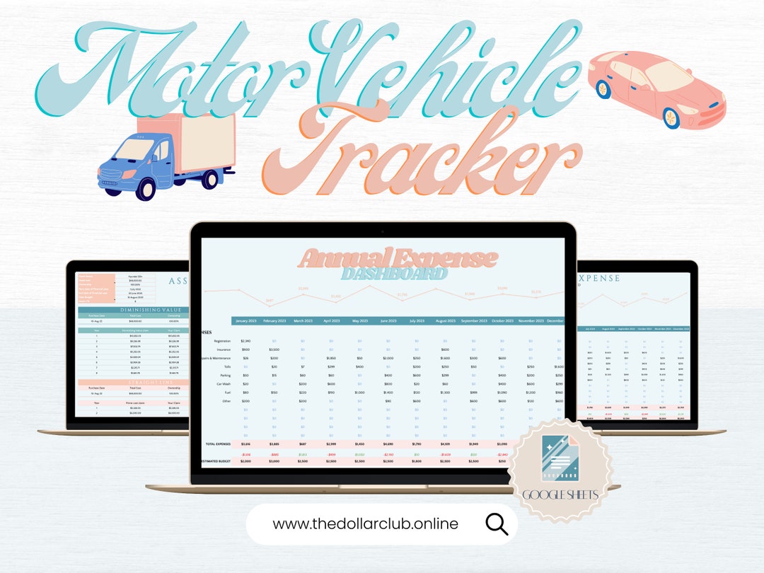 Track Motor Vehicle Costs, Personal Budget Tracker, Logbook Template